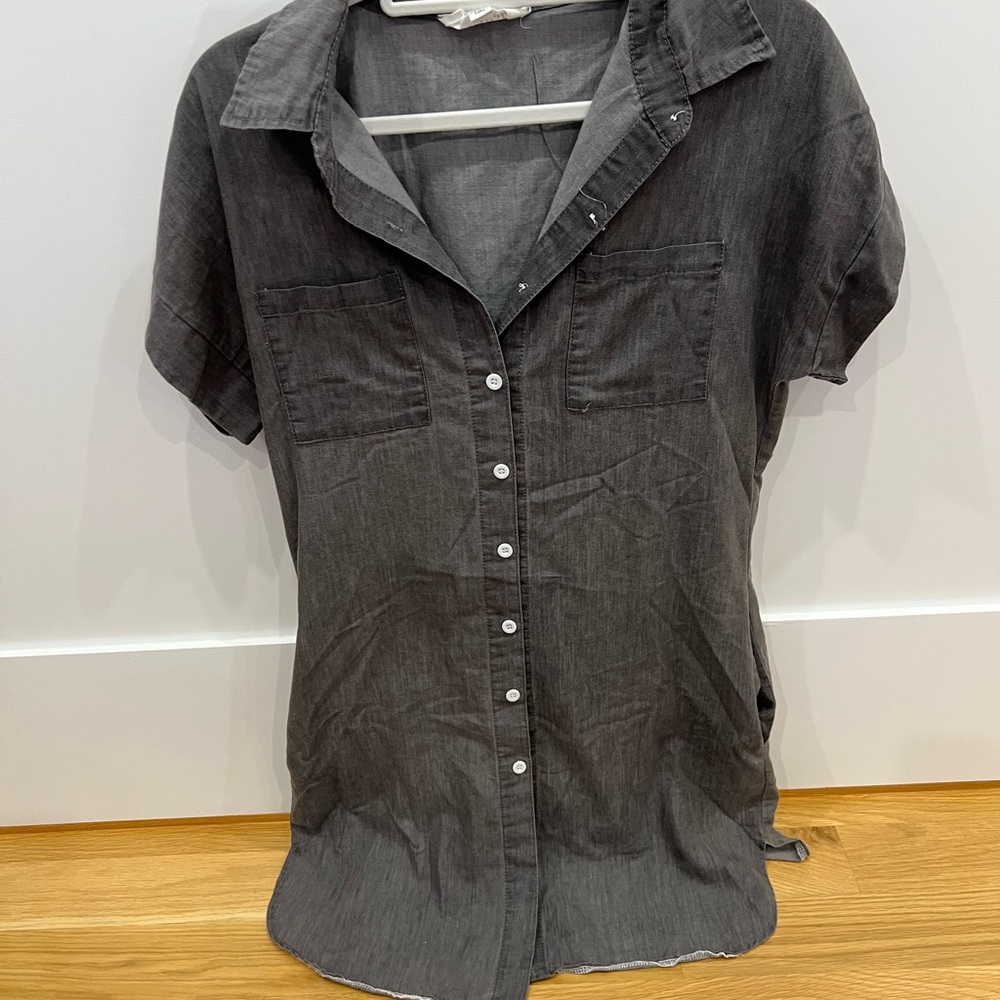 HL Affair Charcoal Button Down dress or Shirt